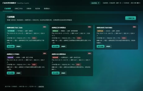 门店经营诊断助手界面